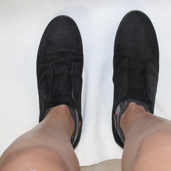 Franco Sarto Lucille Black Women's Leather Suede Shoe Size 9M - Picture 7 of 15